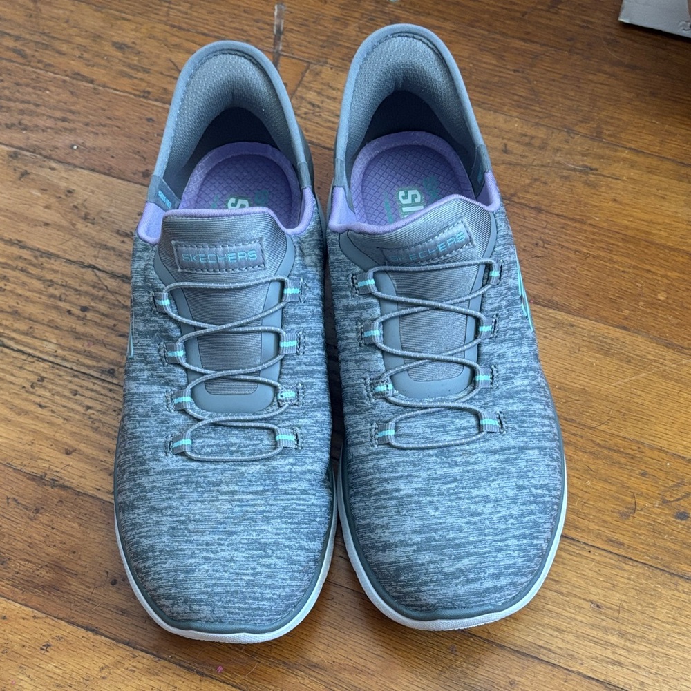 Skechers Women's Gray Slip-Ins - Picture 2 of 2